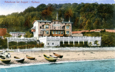 Przystań rybacka i Kurhaus w Orłowie
